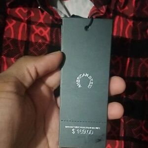 American Breed Red and Black Plaid Shirt